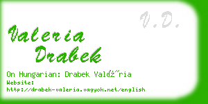 valeria drabek business card